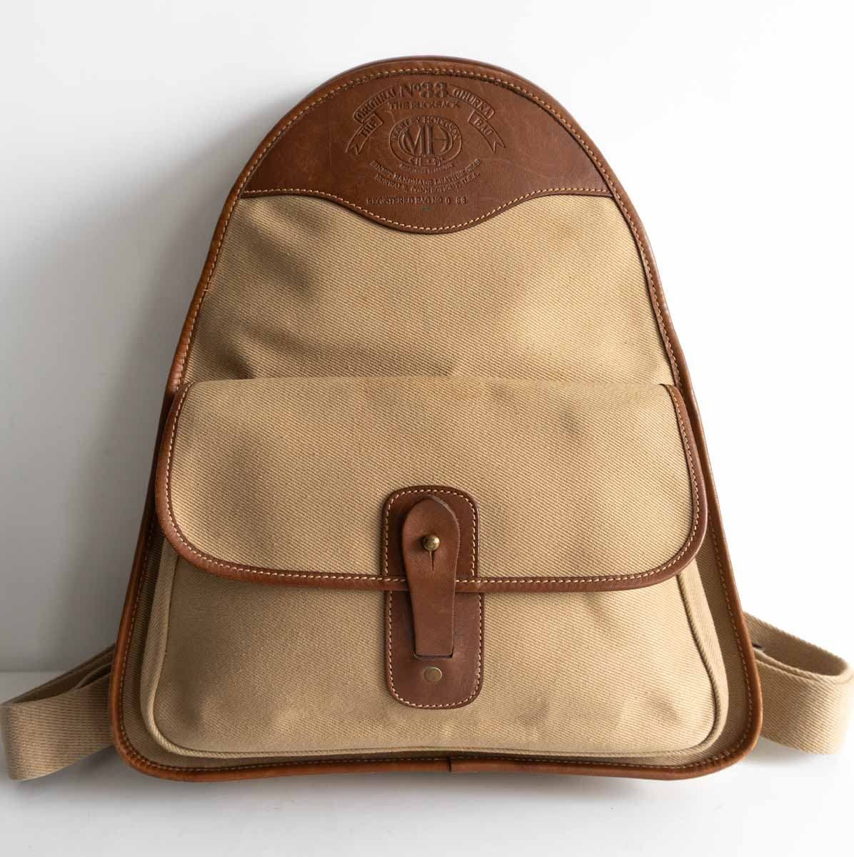 希少/美品】GHURKA 【NO.33 キャンバス×レザー リュックサック】【MH