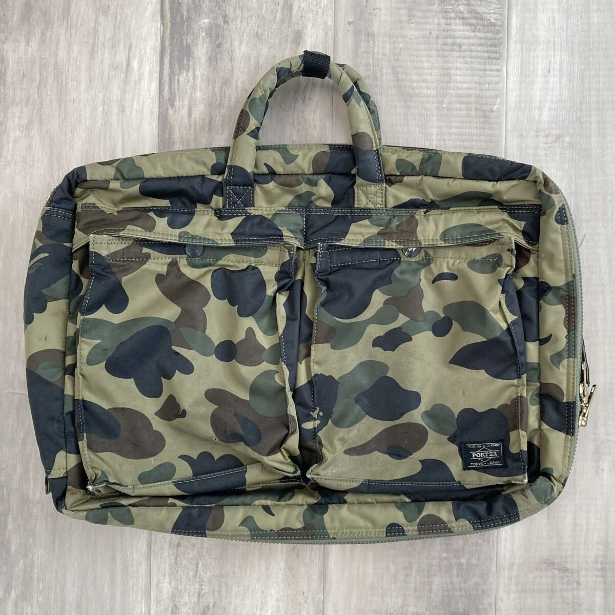ポーター × BAPE CAMO 3way バッグ a bathing ape Bag PORTER 吉田カバン エイプ ベイプ アベイシングエイプ バッグ バックパック y99