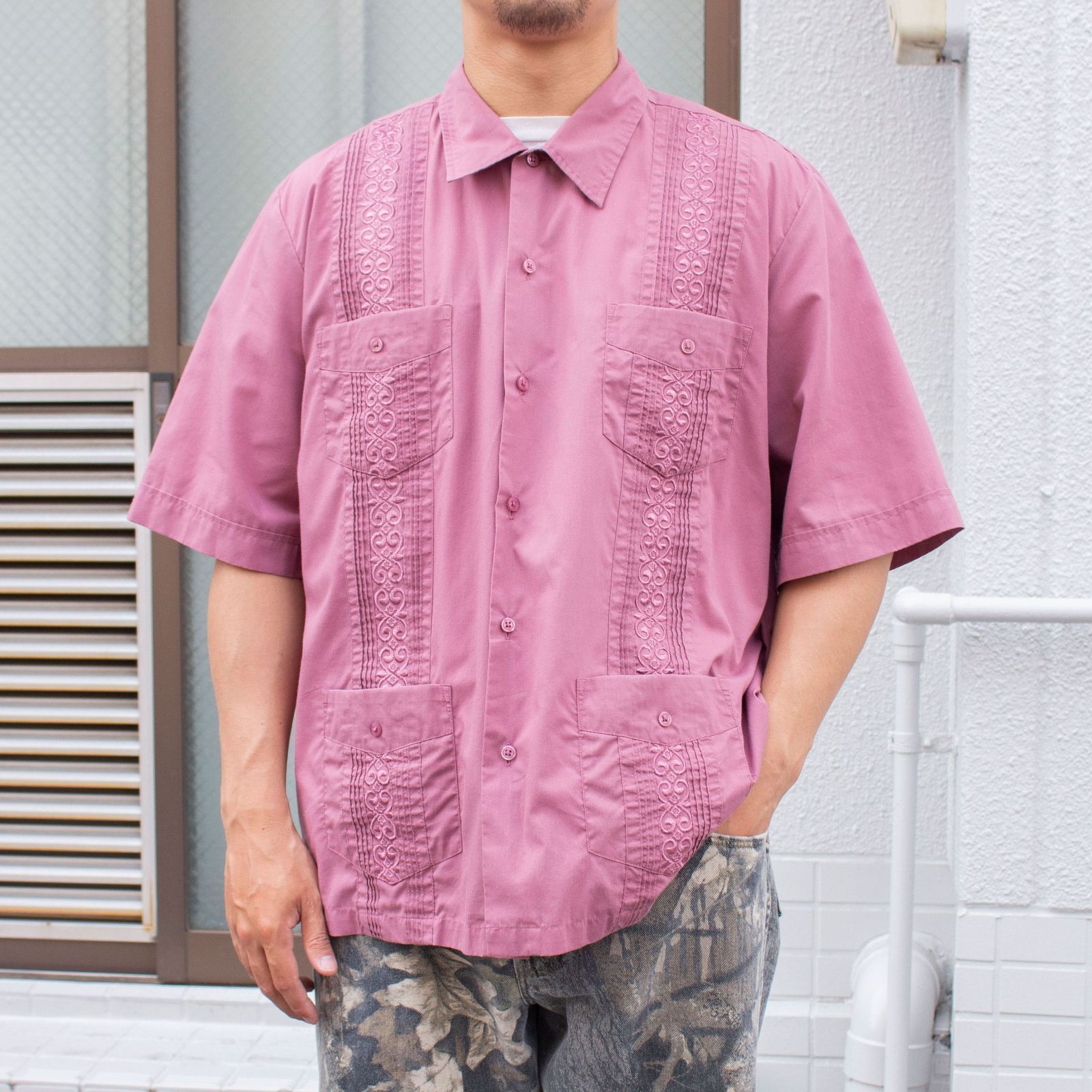 Tropi Cool 00's S/S Cuba Shirt【XL】 メンズ 古着 シャツ アメリカ古着 90s 80s