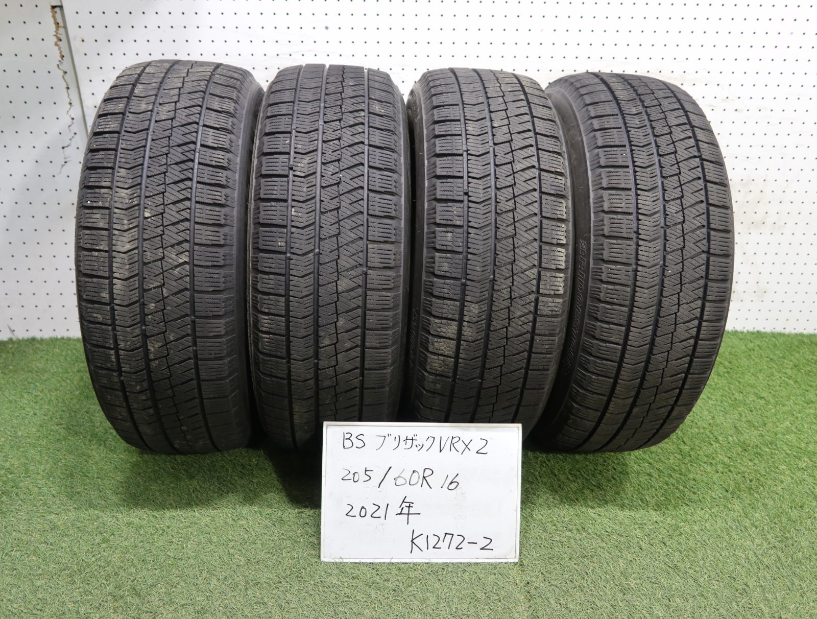 1(K1272-2)☆2021年製/BS ブリザック VRX2/205/60R16☆ステップワゴン・レガシィ等に