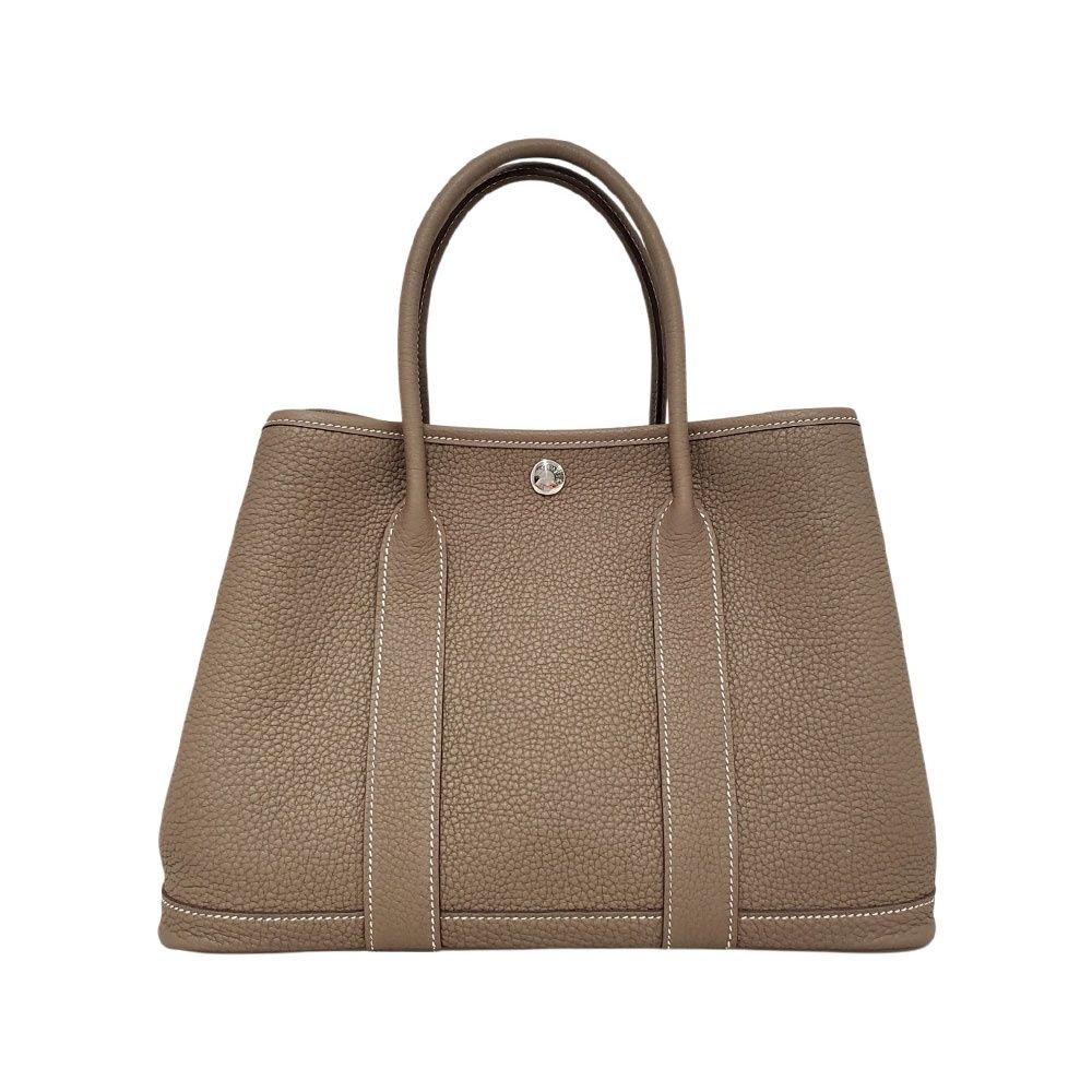 【新品同様・未使用品】エルメス HERMES ガーデンパーティTPM ネゴンダ エトゥープ SV金具 K刻印/AT250918