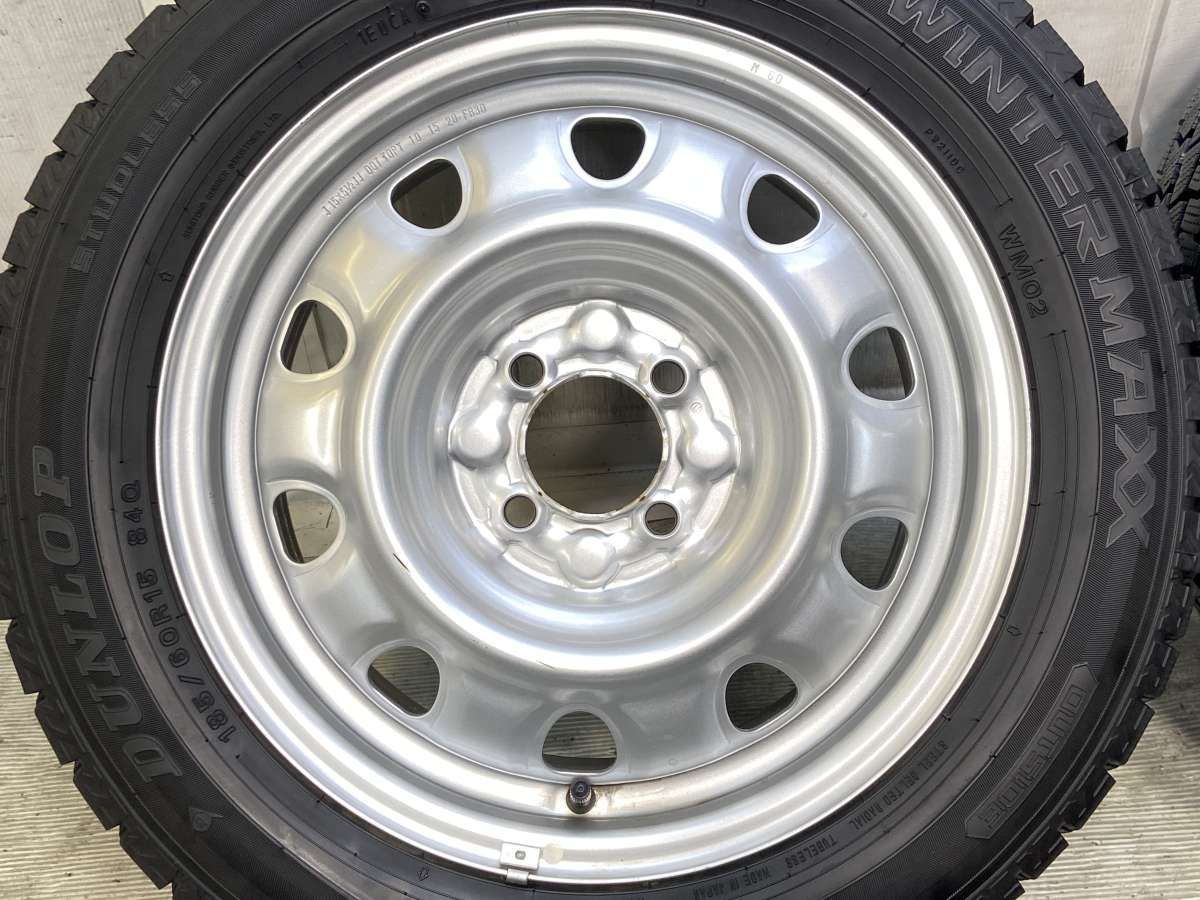 185/60R15 ダンロップ ウィンターマックス WM02 TOPY M60 15x5.5 42