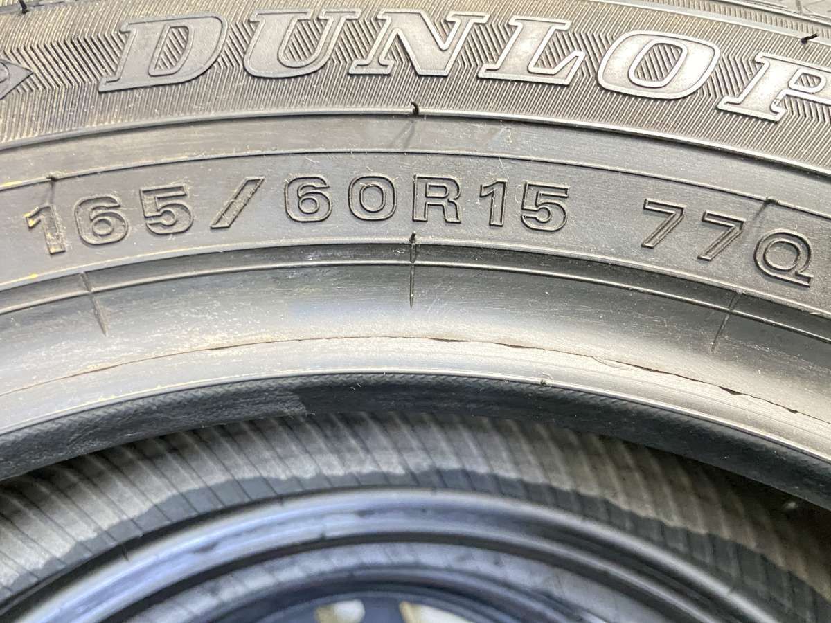 165/60R15 ダンロップ ウィンターマックス WM02 中古タイヤ スタッドレスタイヤ 4本セット w15260221018