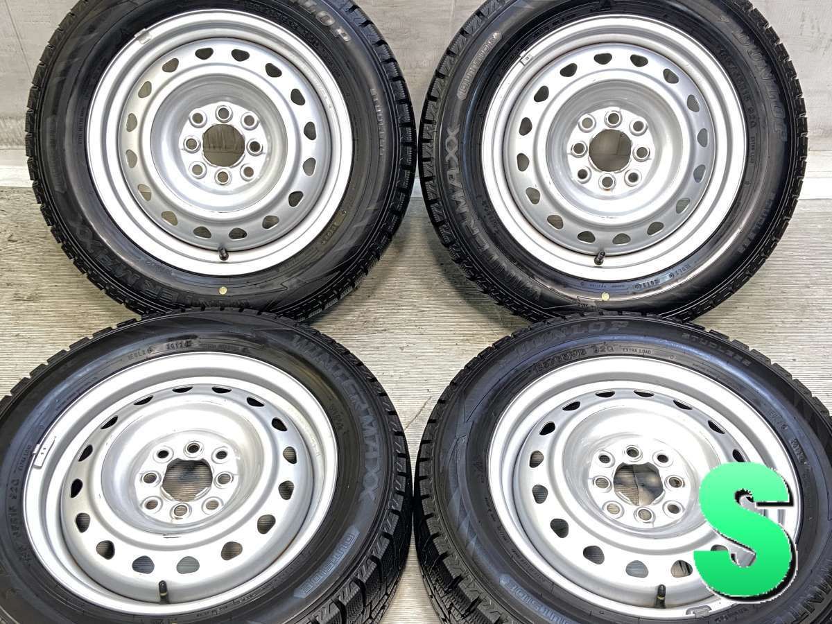 185/65R15 ダンロップ ウィンターマックス WM02 　 キャロウィン　S7 15x5.5 50 100/114.3-4穴 中古タイヤ スタッドレスタイヤ ホイールセット 4本セット w15260324005