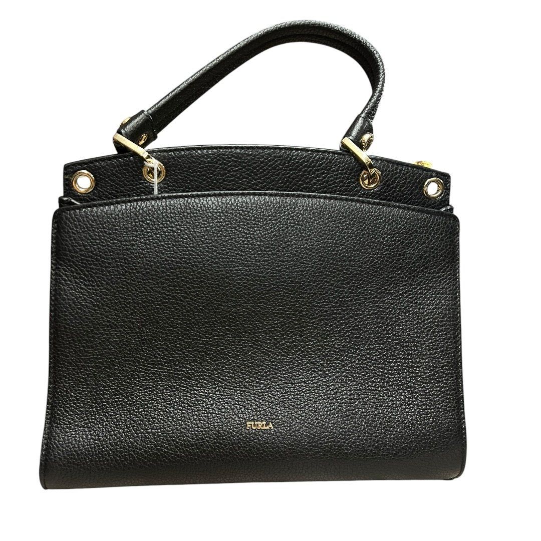 フルラ ハンドバッグ Grained Leather Handbag Black