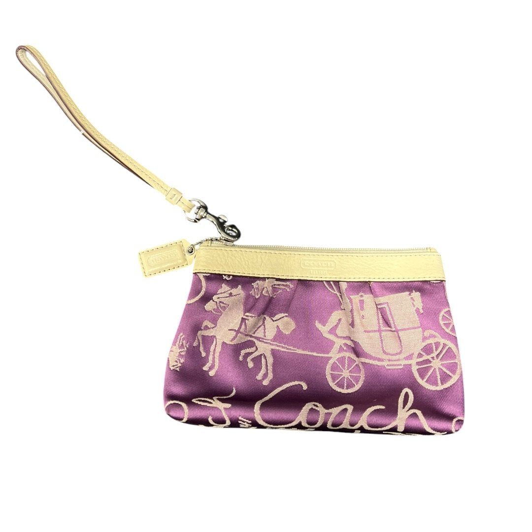 コーチ ハンドバッグ Fabric, Leather Wristlet Wris