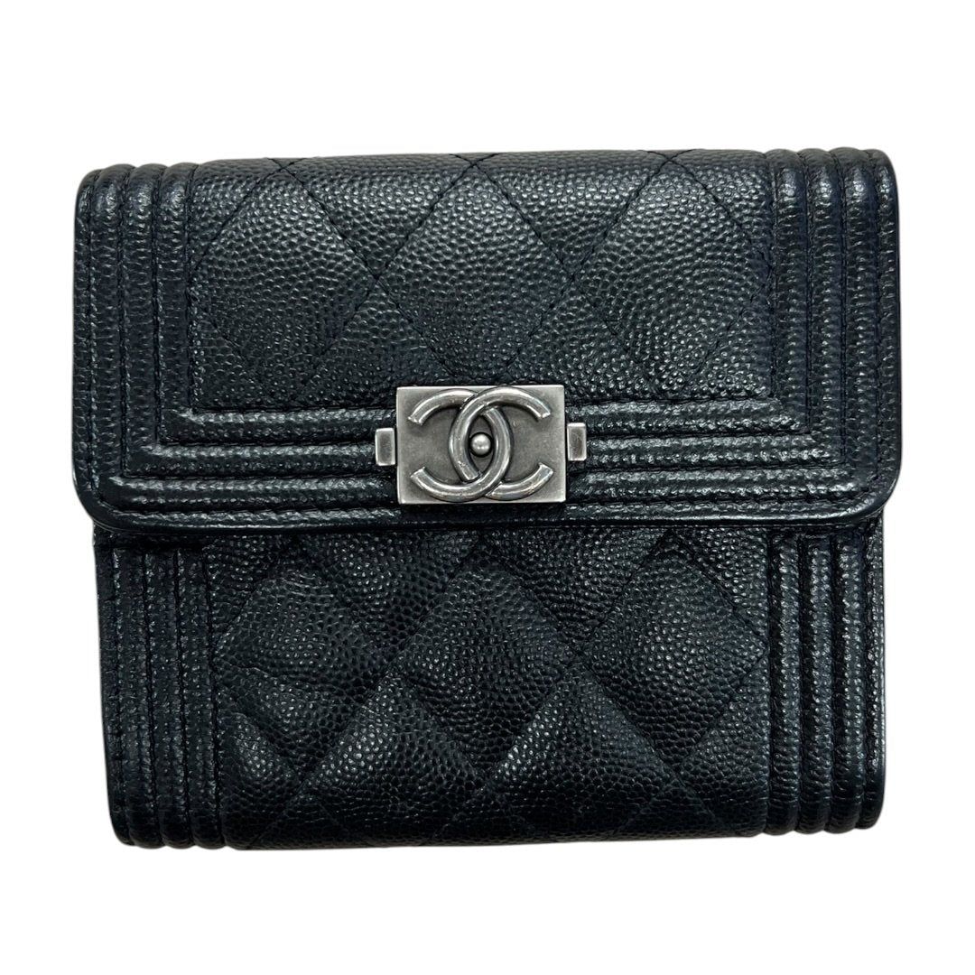 シャネル 財布 Grained Calfskin Boy Chanel Smal
