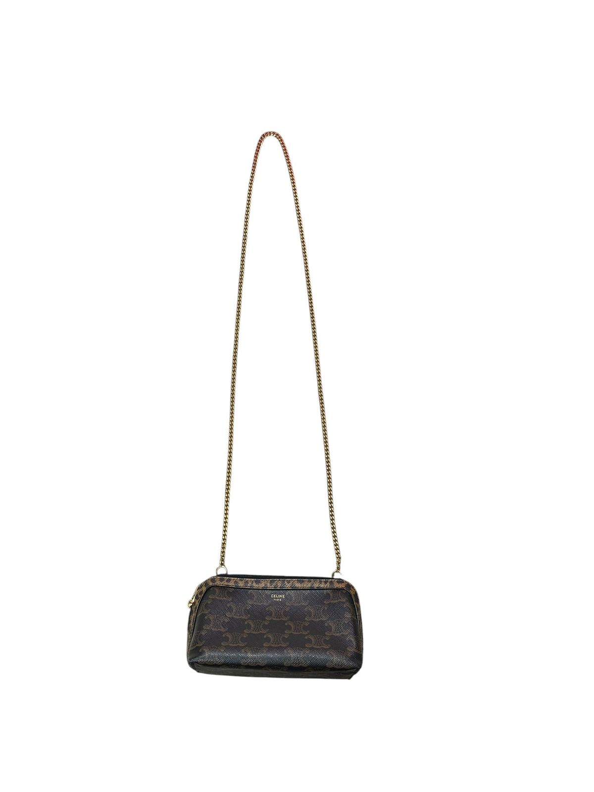 セリーヌ ハンドバッグ Triomphe Canvas Animal Print