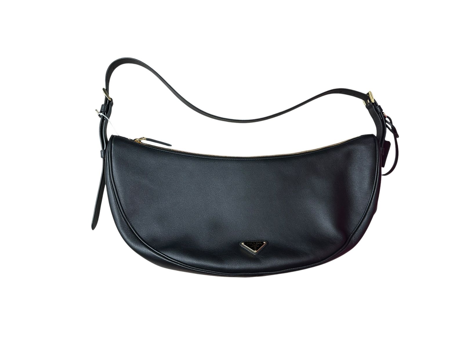 プラダ ハンドバッグ Arque Smooth Leather Crescent