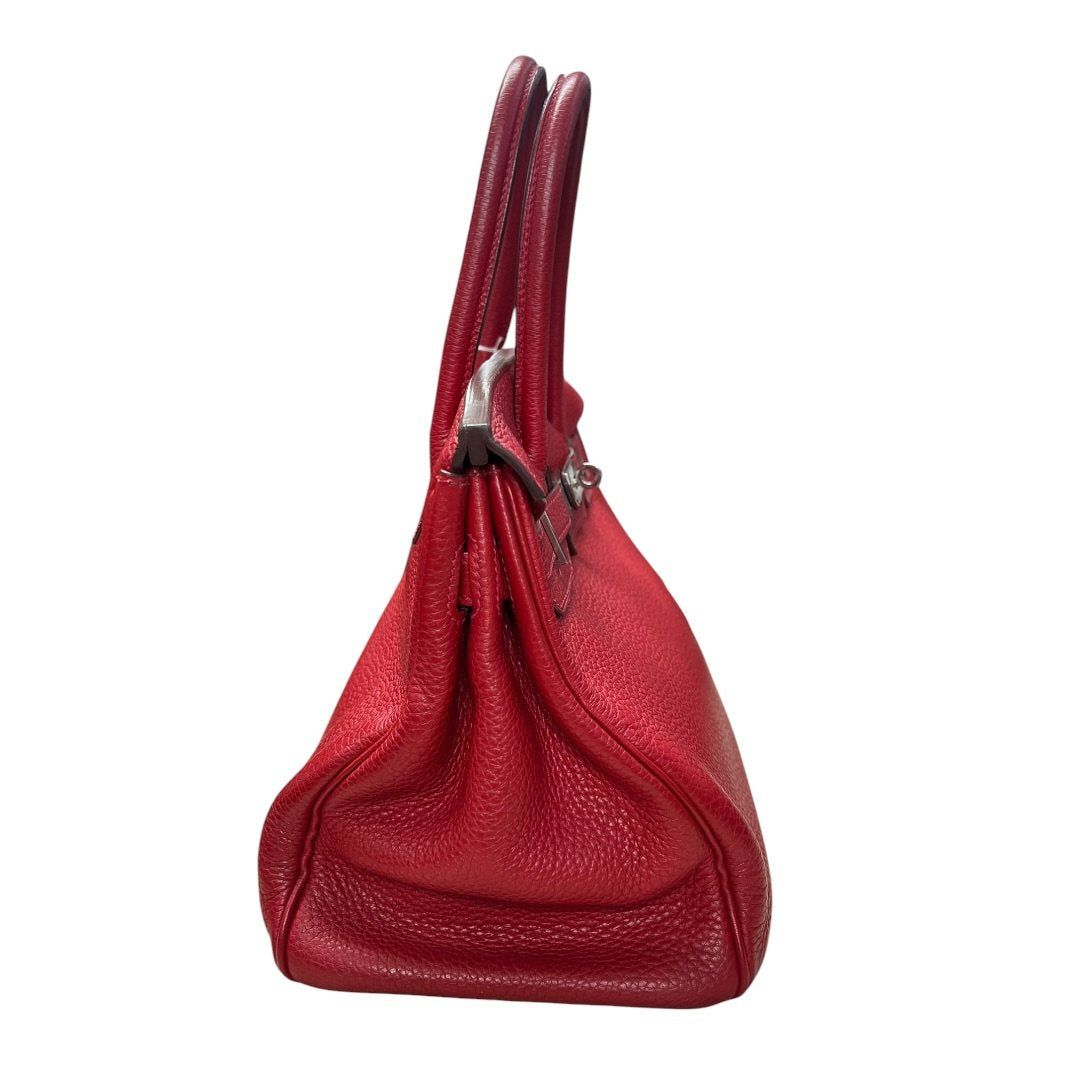 エルメス ハンドバッグ Clemence Birkin Handbag Red