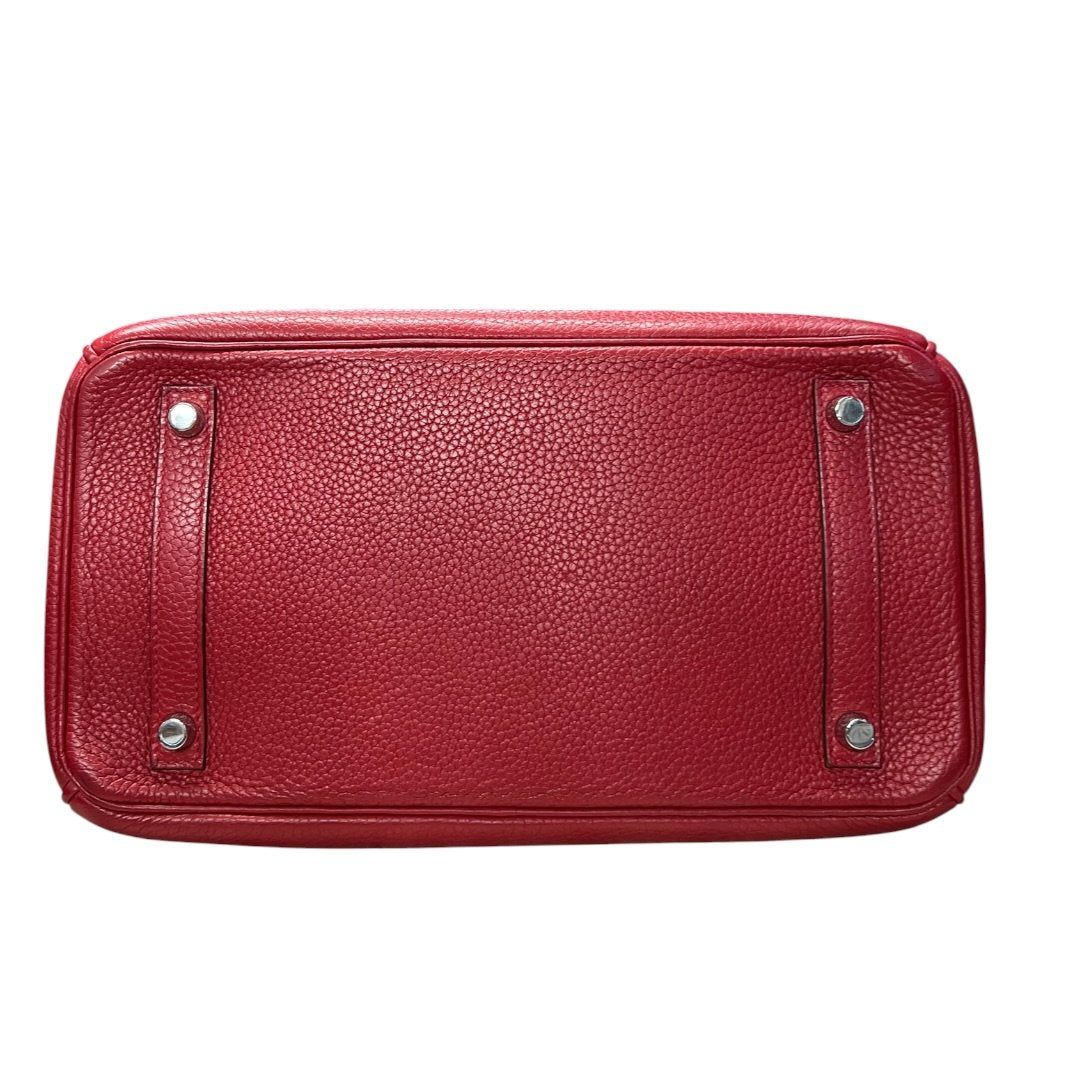 エルメス ハンドバッグ Clemence Birkin Handbag Red