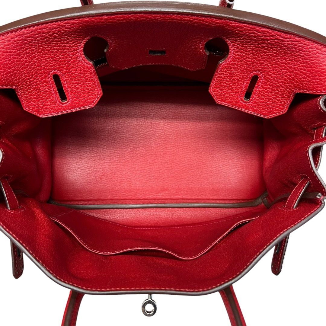 エルメス ハンドバッグ Clemence Birkin Handbag Red