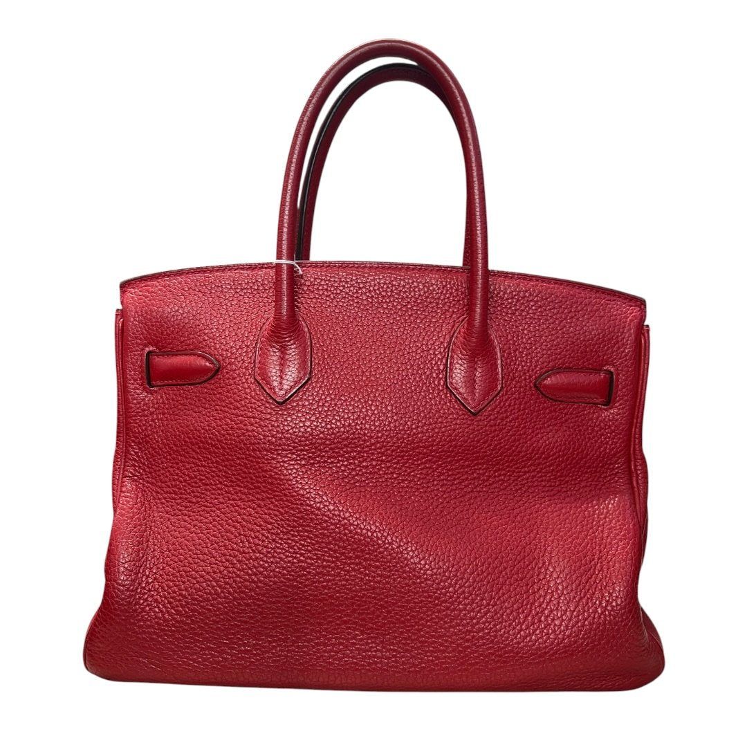 エルメス ハンドバッグ Clemence Birkin Handbag Red