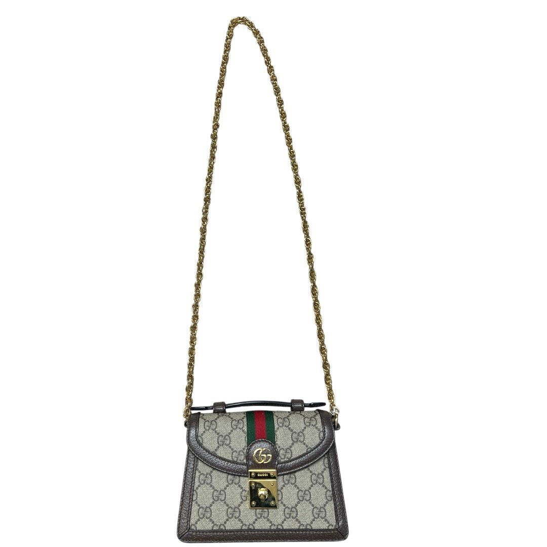 グッチ ハンドバッグ GG Supreme Canvas, Leather Pa