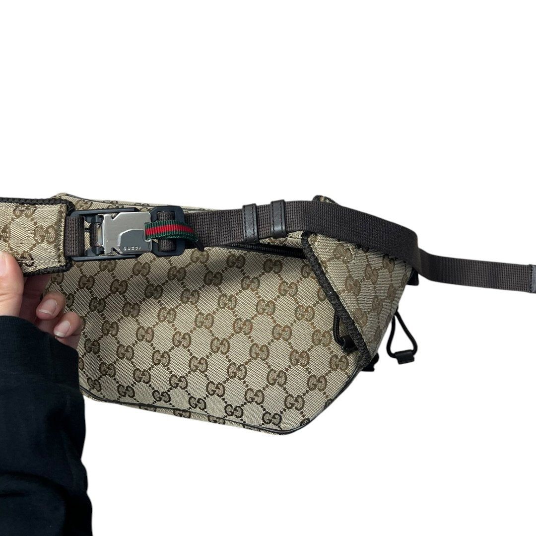グッチ ハンドバッグ GG Canvas Belt Bag Beige and