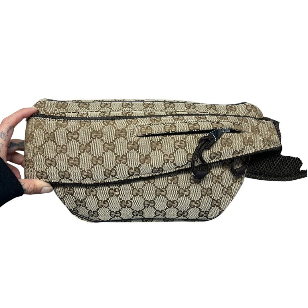 グッチ ハンドバッグ GG Canvas Belt Bag Beige and