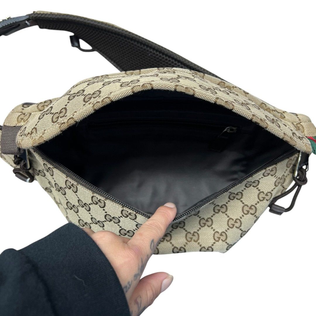 グッチ ハンドバッグ GG Canvas Belt Bag Beige and