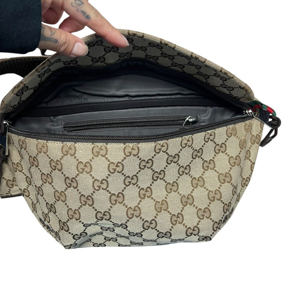 グッチ ハンドバッグ GG Canvas Belt Bag Beige and