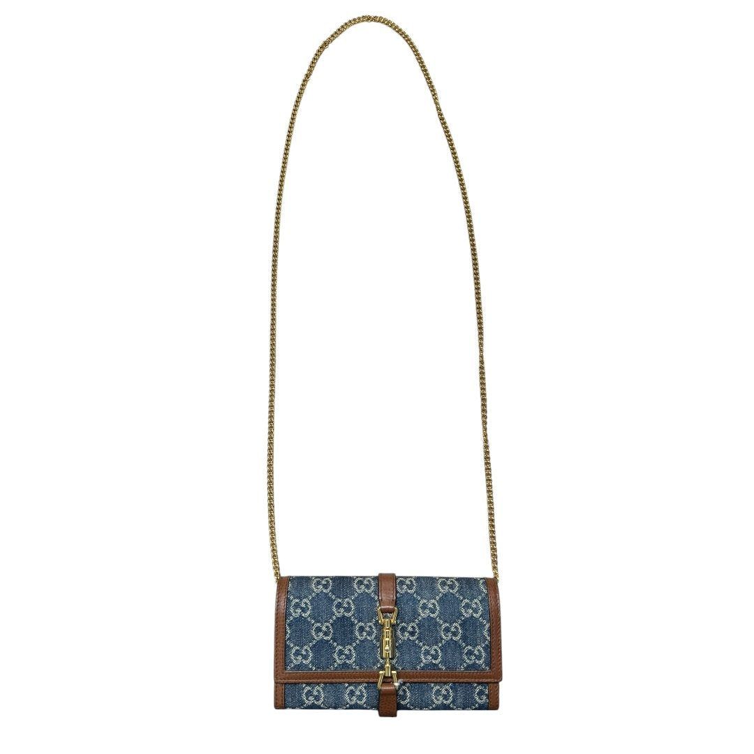グッチ 財布 Monogram Denim, Leather Jackie 19 グッチ 財布 Monogram Denim, Leather Jackie 19