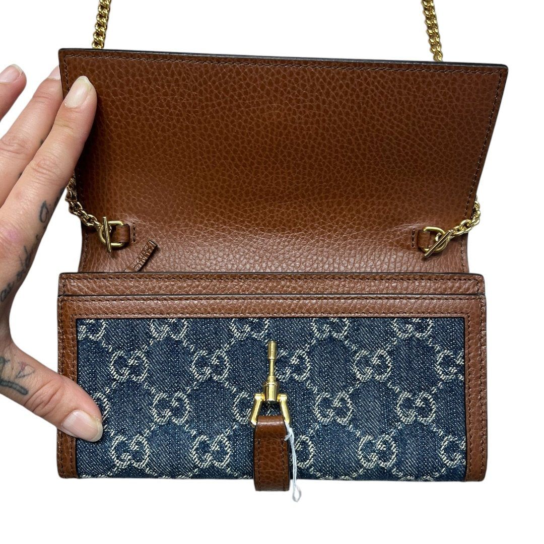 グッチ 財布 Monogram Denim, Leather Jackie 19 グッチ 財布 Monogram Denim, Leather Jackie 19