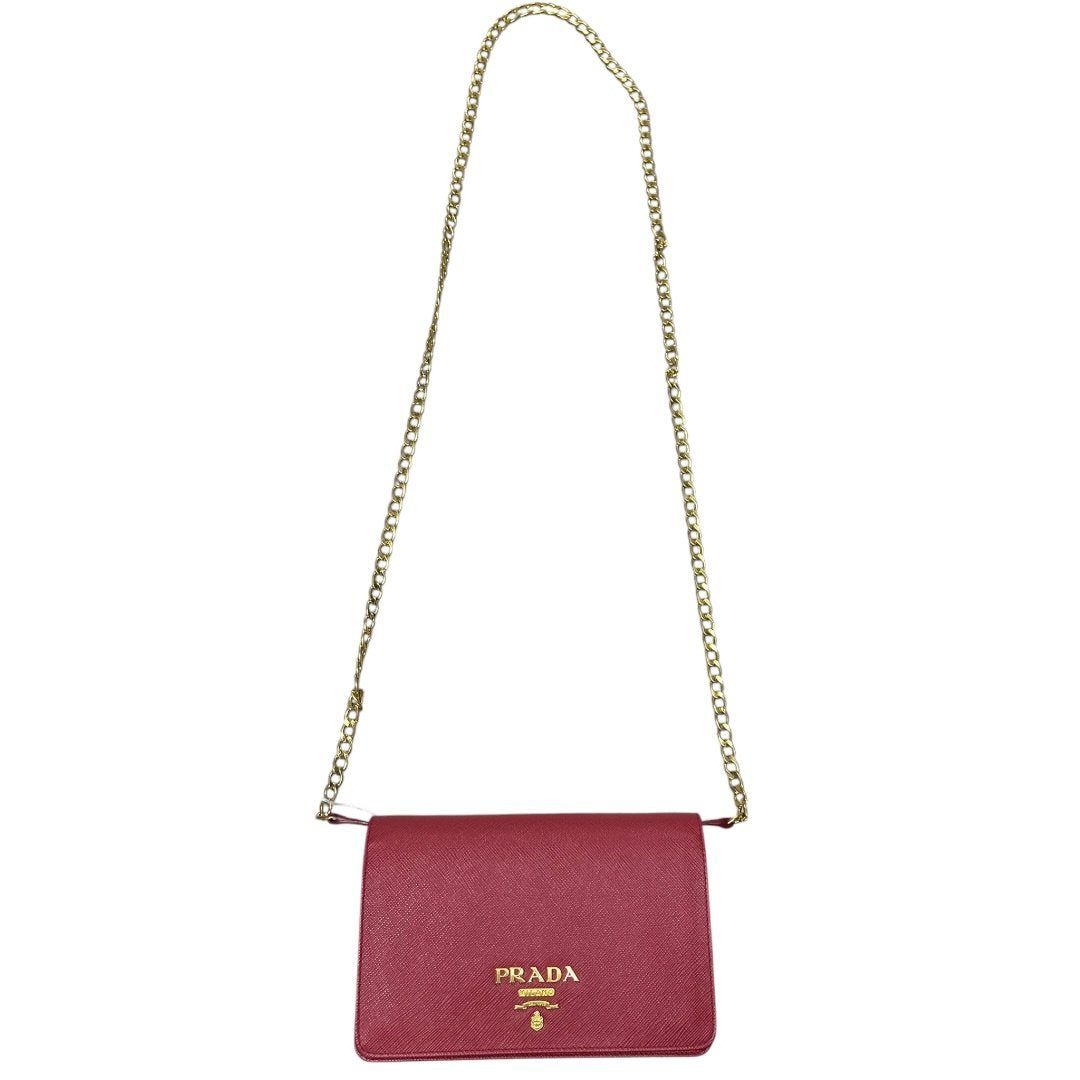 プラダ ハンドバッグ Saffiano Wallet on Chain Shou