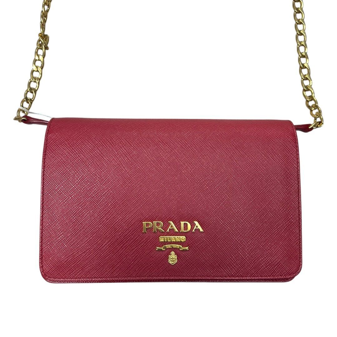 プラダ ハンドバッグ Saffiano Wallet on Chain Shou