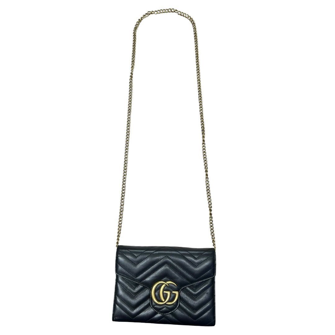 グッチ ハンドバッグ Matelassé Leather GG Marmont