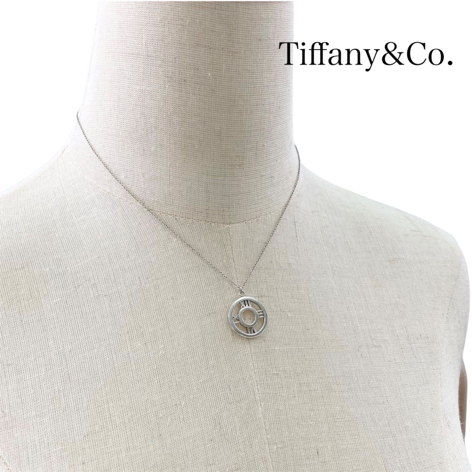 Tiffany&Co. ティファニー TIFFANY　アトラス　オープン　メダリオン　サークル　ネックレス　silver925　3.9g
