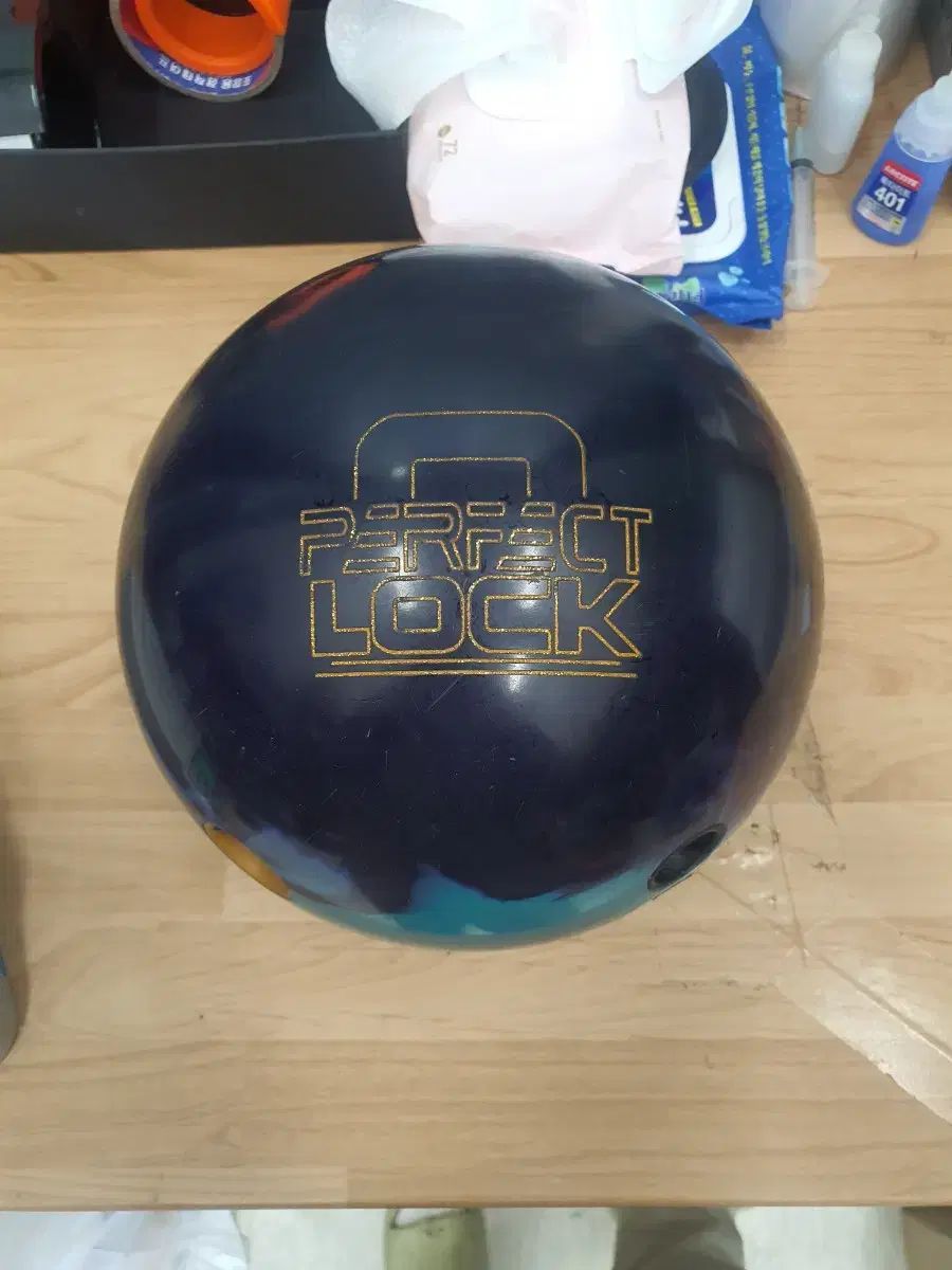 中古ボーリングボール 15p パーフェクトロック