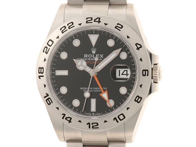 ROLEX ロレックス エクスプローラーII 226570 腕時計 ウォッチ SS ステンレススチール 2023年 自動巻き ブラック文字盤 メンズ【中古】460