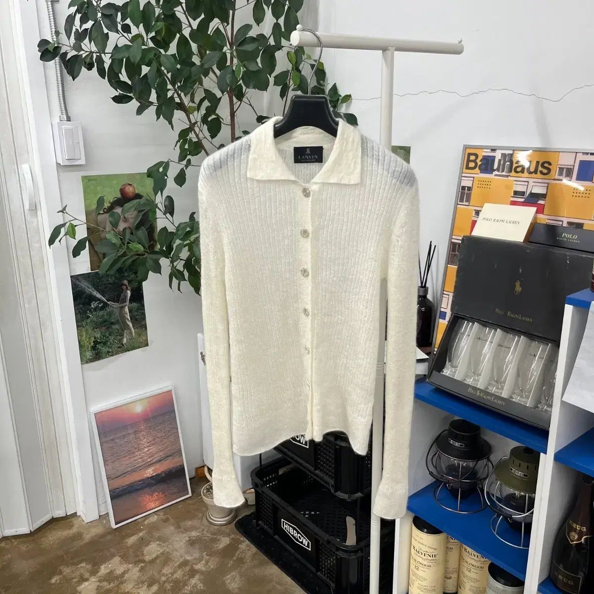 ランバンコレクション モヘア カーディガン 90