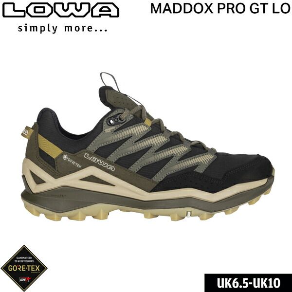 ローバー LOWA トレッキングシューズ マドックス PRO GT LO ブラック×オリーブ 登山靴