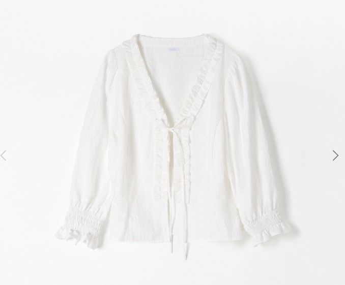 新品/タグ IN 샵르베인 ルネ뜨 Lunette Ribbon Blouse