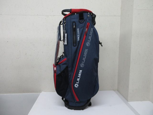 新品】キャディバッグ レザックス LN JAYA LNCB-6412 NAVY 0 キャディ