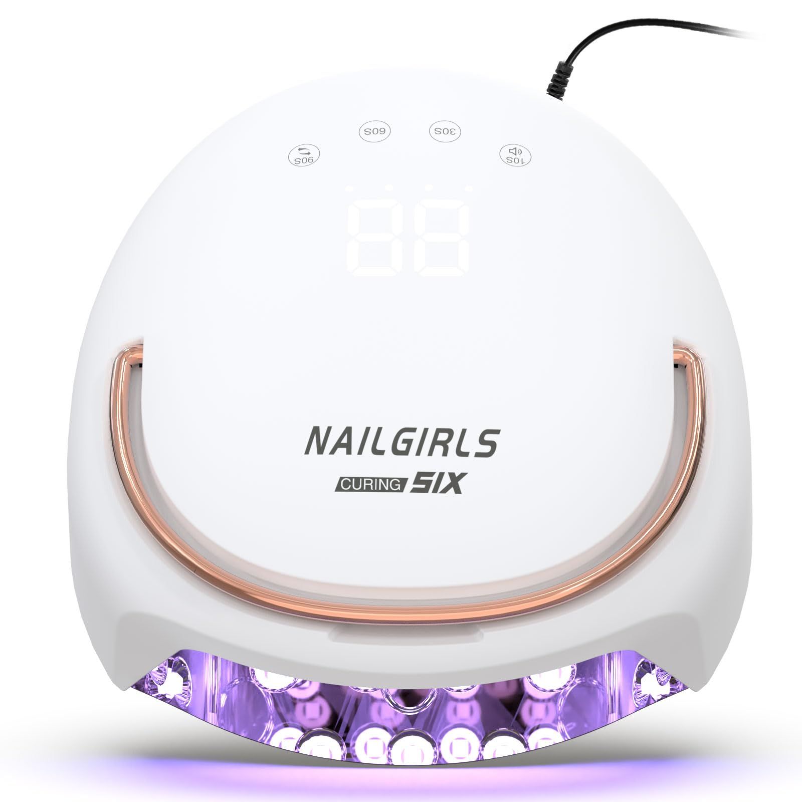 新品 NAILGIRLS 60W LED UVライト レジン用 全ジェル対応 ネイルライト 四階段タイマー 42LEDs 硬化ライト 高速硬化 レジンライト 自動感知センサー 日本語説明書 手足両用
