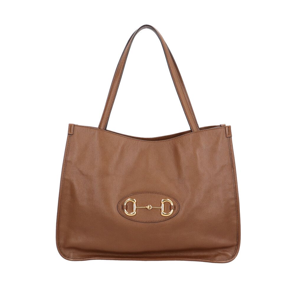 グッチ ホースビット1955 トートバッグ レザー 623694 ブラウン レディース GUCCI 中古 グッチ