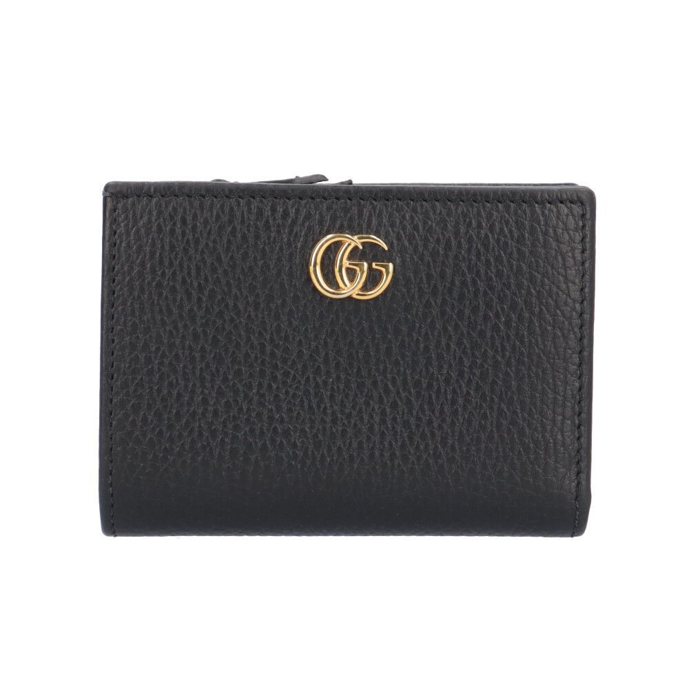 グッチ 日本限定 ダブルG 二つ折り財布 レザー 772738 レディース GUCCI 中古 グッチ