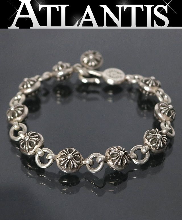 CHROME HEARTS 新宿店 クロムハーツ ♯2 クロスボール ブレス メンズ シルバー SV925 31368