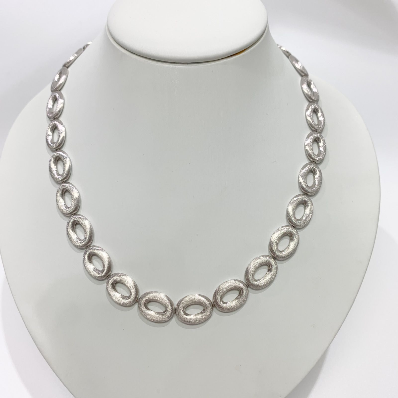 【中古】ナニス NANIS ネックレス リバーシブル LIBERA ICON K18WG ホワイトゴールド 750
