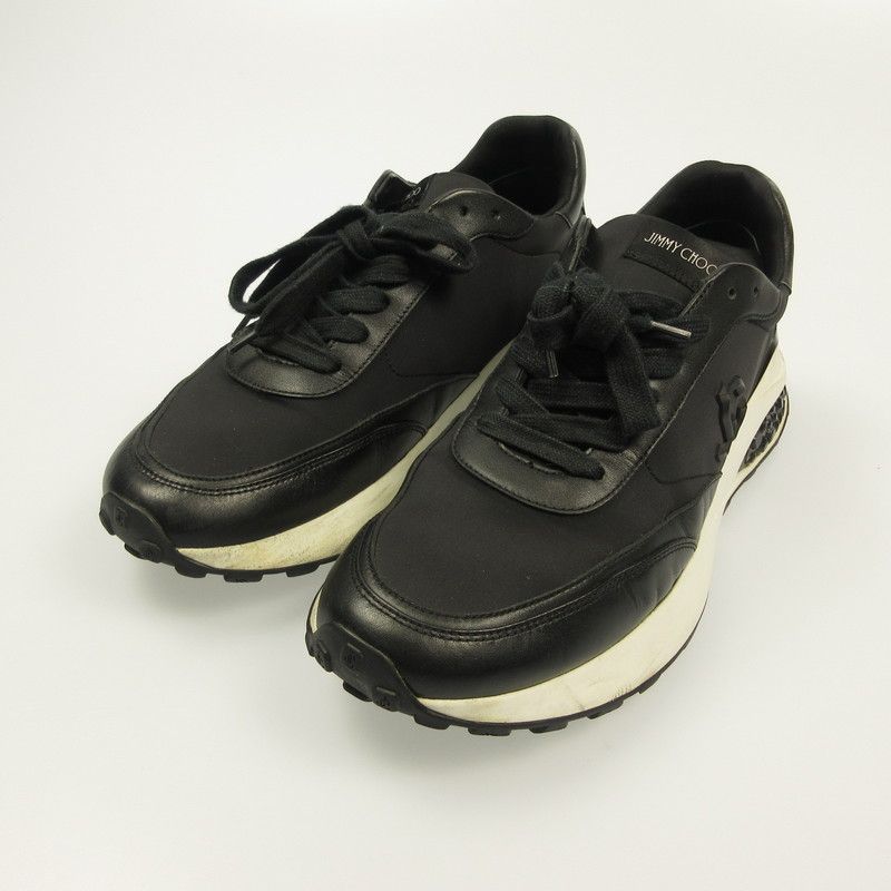 【姫路東店】 中古 JIMMY CHOO | ジミーチュウ スニーカー MEMPHIS LACE UP J00014649543 ブラック 【135】