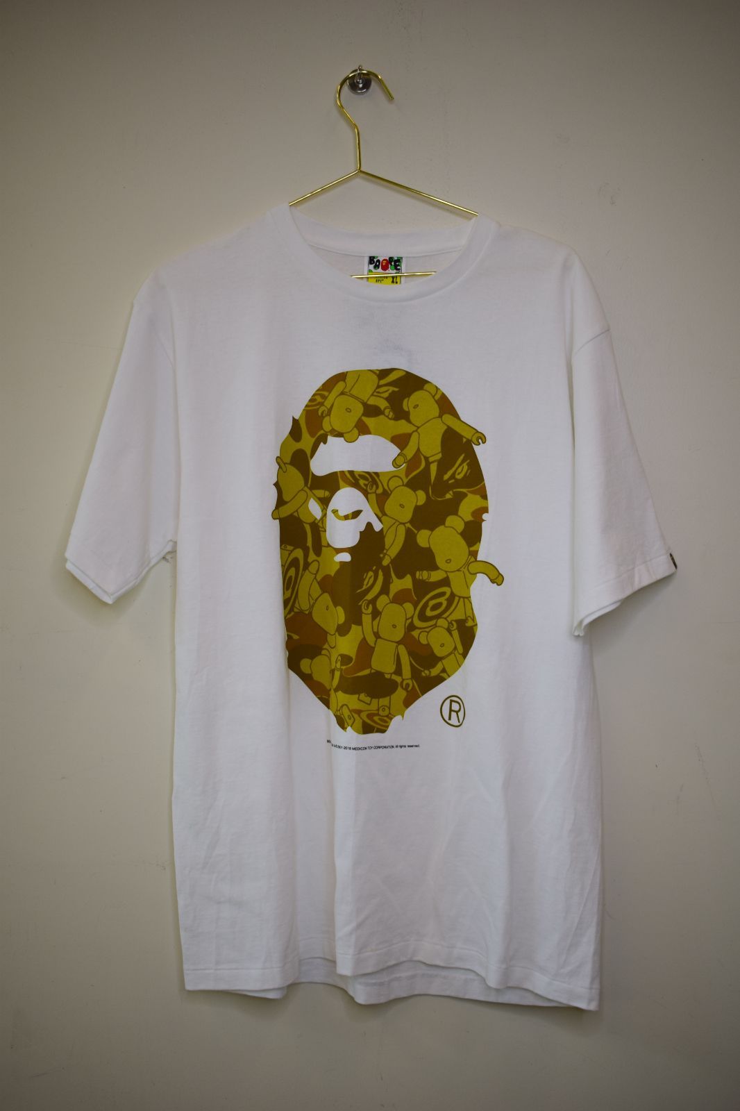 A BATHING APE × Medicom Toy / BAPE Ape Head Bearbrick Tee