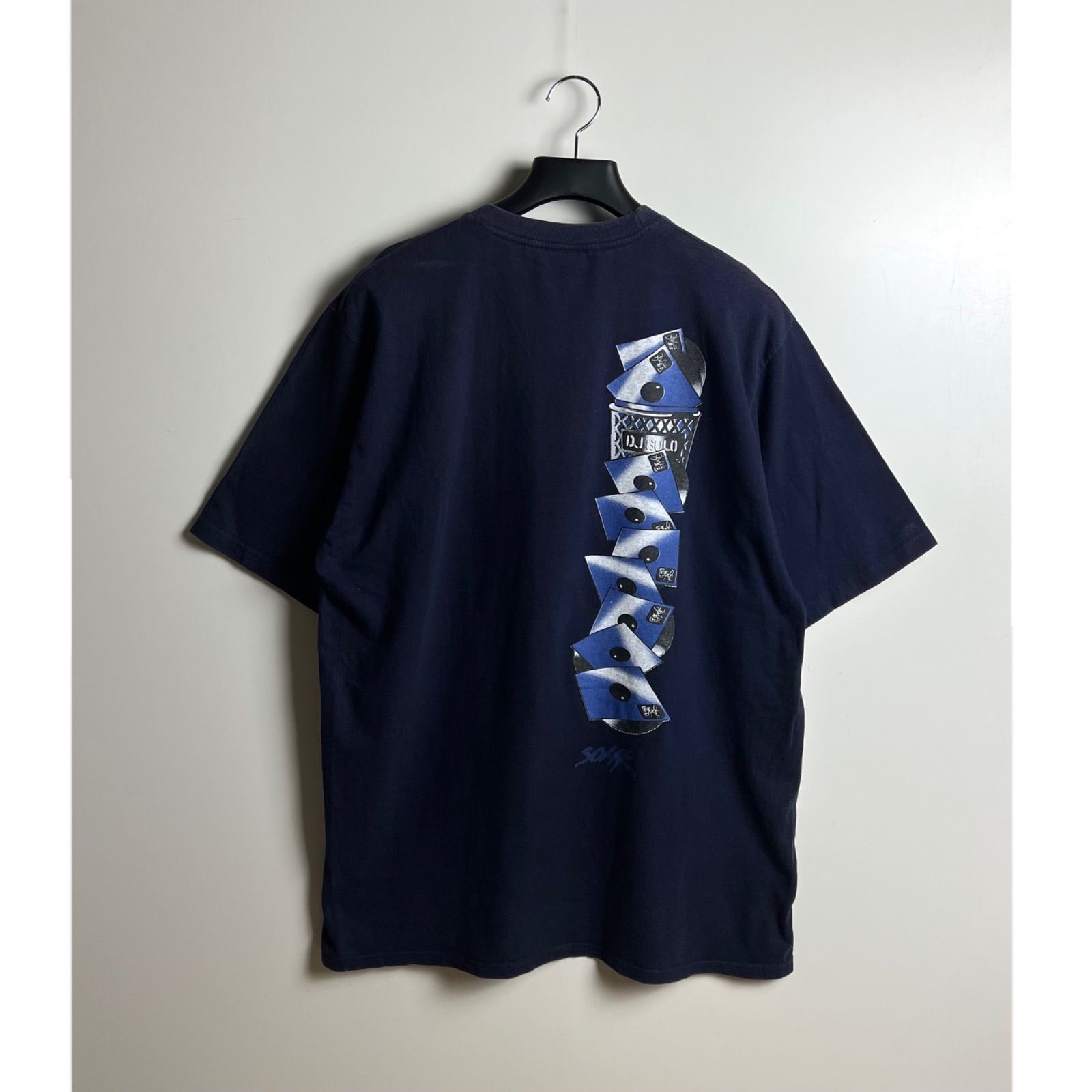 SOHK 00s B-BOY old DJ Tee XL ショック B系 DJ プリント Tシャツ