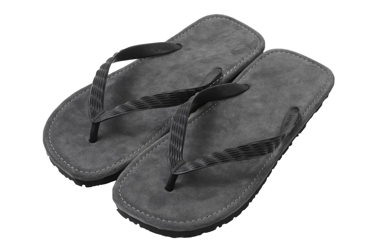 日本製｜イタリア製牛革｜JAPANESE ZORI｜GREY｜九十九（TSUKUMO）