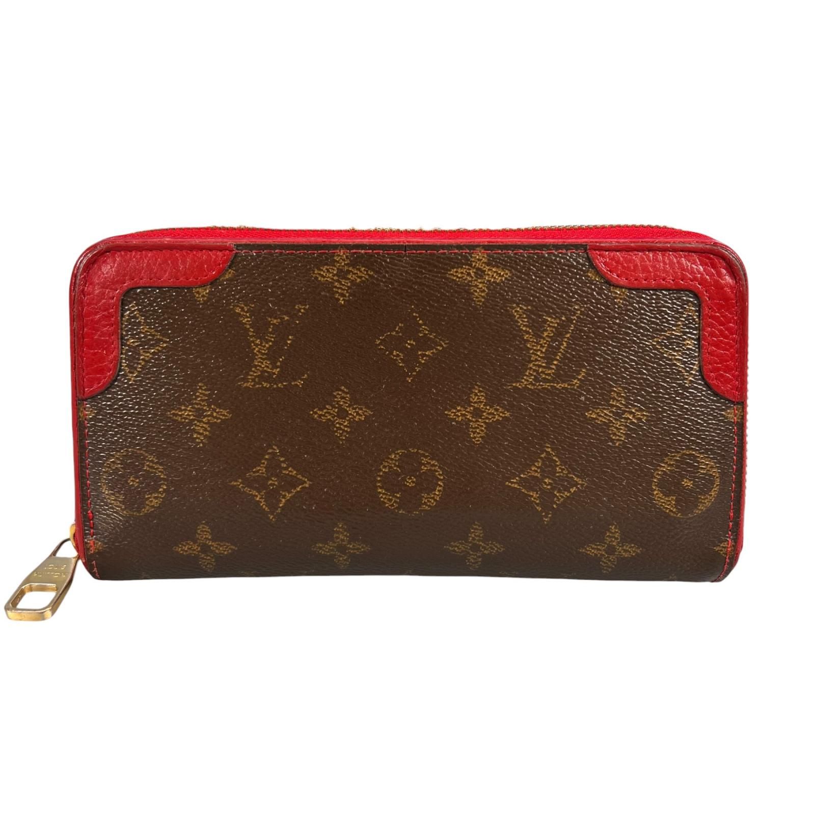 LOUIS VUITTON ルイ・ヴィトン ジッピーウォレットレティーロ 長財布 モノグラムキャンバス ブラウン レディース【中古】【送料無料】