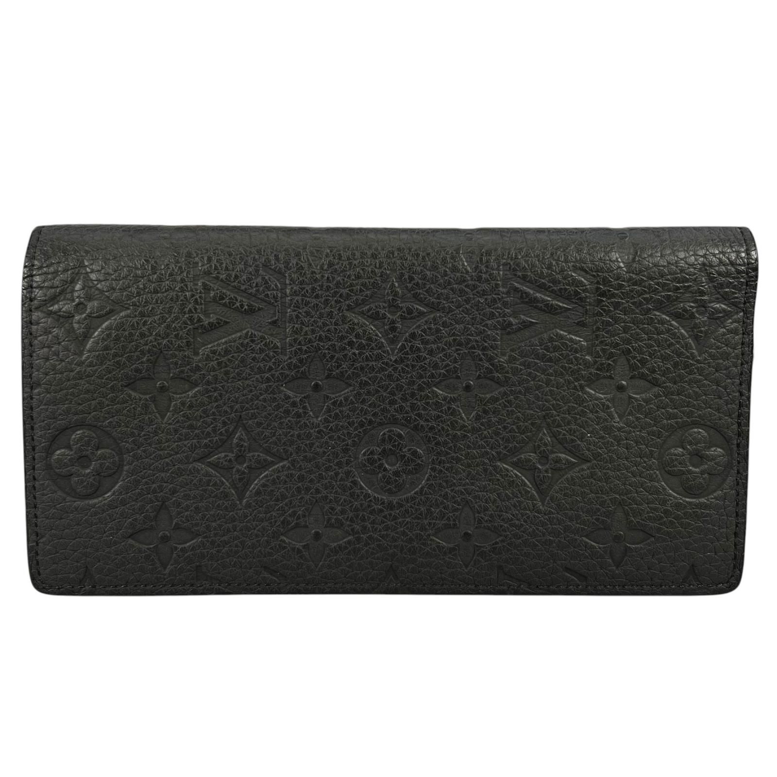美品 LOUIS VUITTON ルイ・ヴィトン ポルトフォイユ・プラザ 長財布 モノグラムキャンバス ブラック レディース【中古】【送料無料】