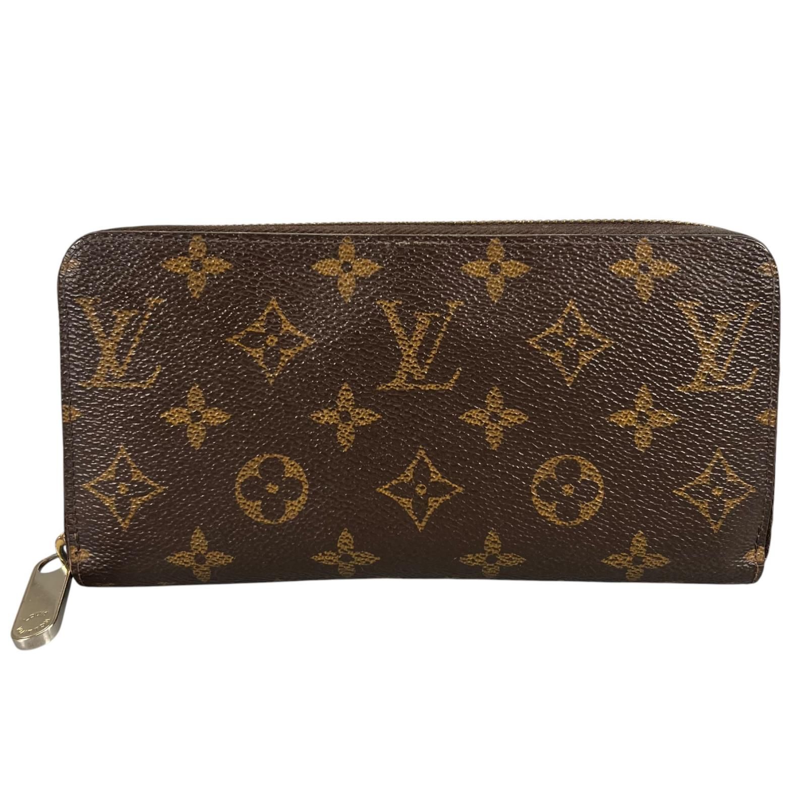 LOUIS VUITTON ルイ・ヴィトン ジッピーウォレットフューシャ 長財布 モノグラムキャンバス ブラウン レディース【中古】【送料無料】