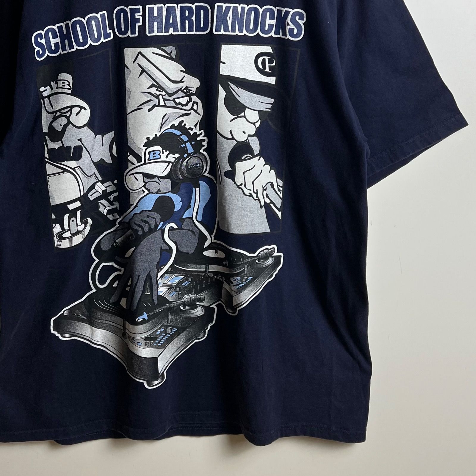 SOHK 00s B-BOY old DJ Tee XL ショック B系 DJ プリント Tシャツ