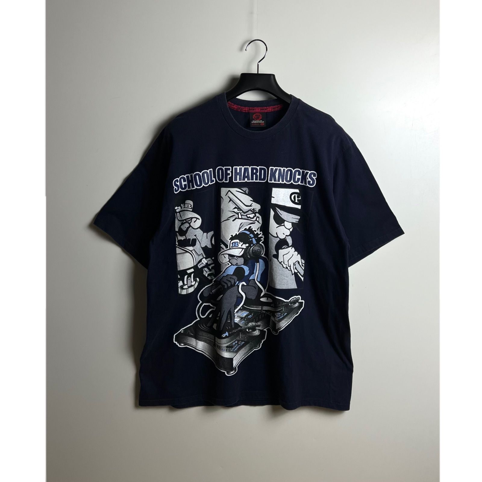 SOHK 00s B-BOY old DJ Tee XL ショック B系 DJ プリント Tシャツ