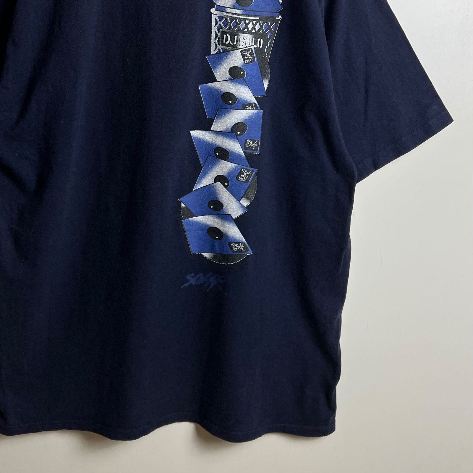 SOHK 00s B-BOY old DJ Tee XL ショック B系 DJ プリント Tシャツ