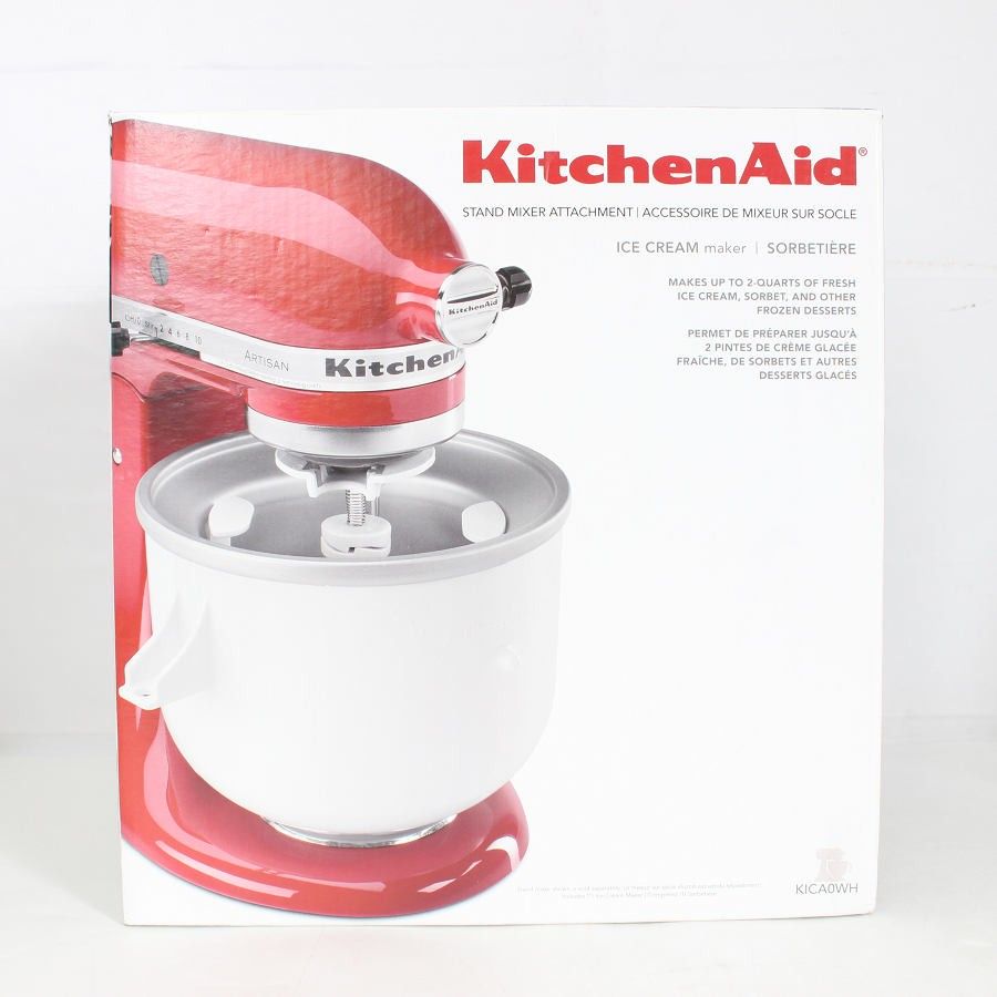 純正品 キッチンエイド アイスクリームメーカー KICA0WH 美品】キッチンエイド KICA0WH アイスクリームメーカー KitchenAid